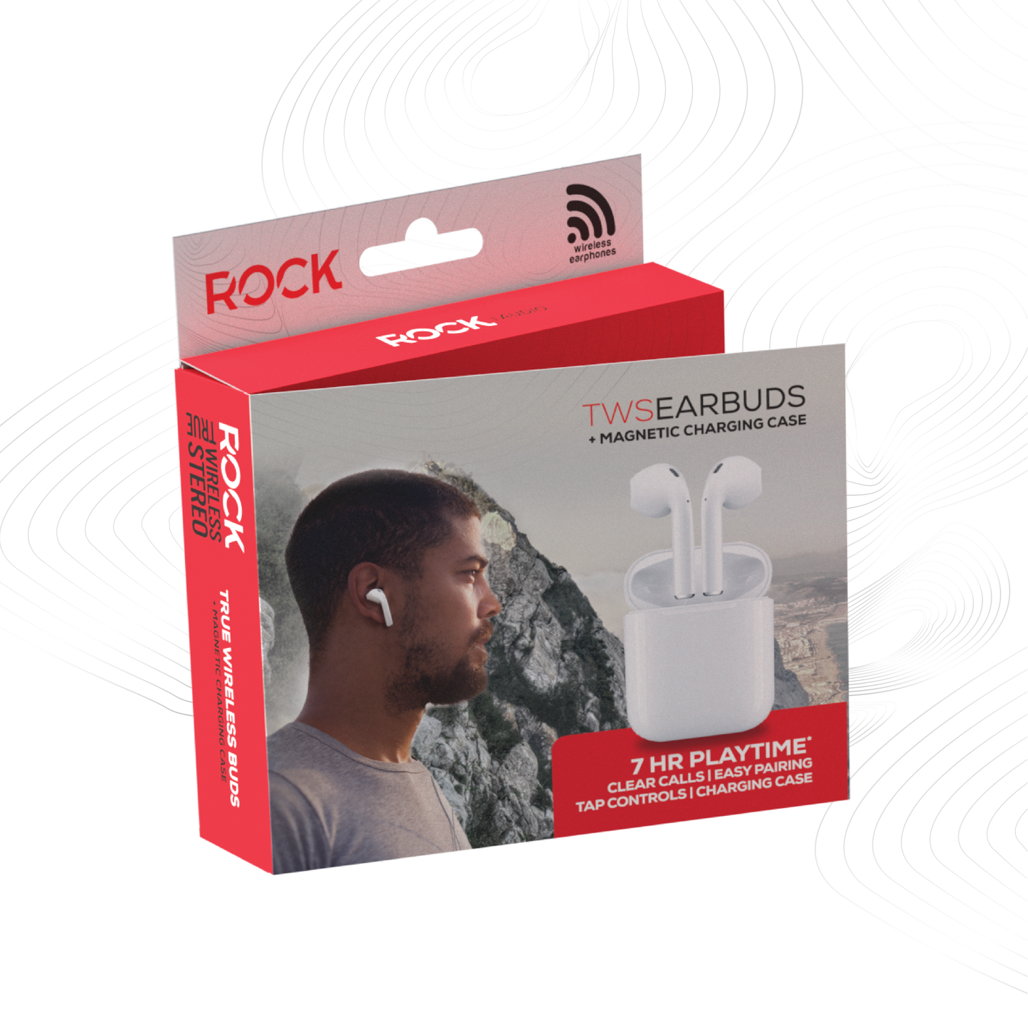 Rock’s TWS earphones offer around 7 hours of playback using the buds + the charging case. Compatible with Apple & Android devices. Comfort-fit earbuds. Sensitive touch controls on the buds enabling forward, rewind, volume, call answering and Siri/Google Assistant control. 10m range. Bluetooth V5.0 for better connectivity. Call answering enabled. Superior audio quality delivers crystal clear sound. USB Type C charging port