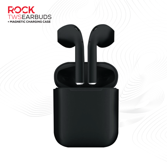 Rock’s TWS earphones offer around 7 hours of playback using the buds + the charging case. Compatible with Apple & Android devices. Comfort-fit earbuds. Sensitive touch controls on the buds enabling forward, rewind, volume, call answering and Siri/Google Assistant control. 10m range. Bluetooth V5.0 for better connectivity.  Call answering enabled. Superior audio quality delivers crystal clear sound. USB Type C charging port 
