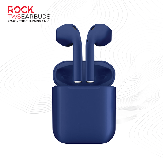 Rock’s TWS earphones offer around 7 hours of playback using the buds + the charging case. Compatible with Apple & Android devices. Comfort-fit earbuds. Sensitive touch controls on the buds enabling forward, rewind, volume, call answering and Siri/Google Assistant control. 10m range. Bluetooth V5.0 for better connectivity.  Call answering enabled. Superior audio quality delivers crystal clear sound. USB Type C charging port 