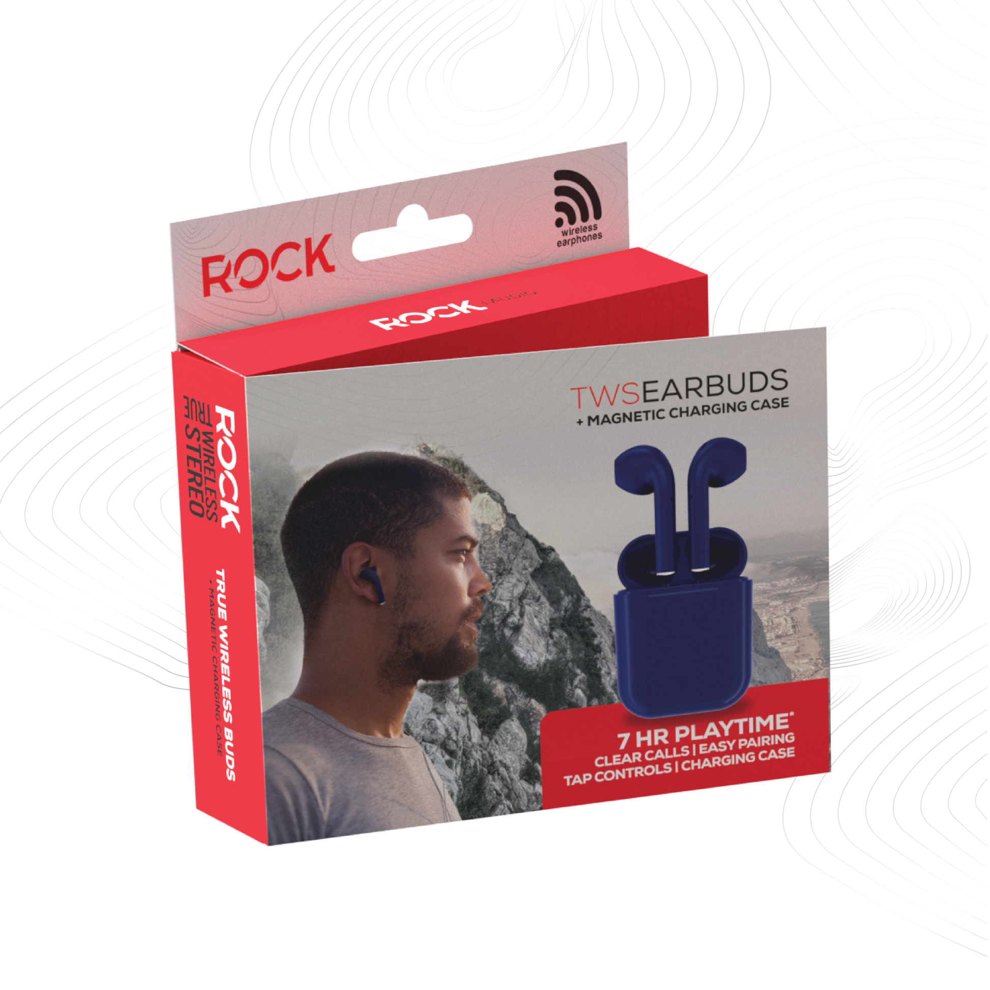 Rock’s TWS earphones offer around 7 hours of playback using the buds + the charging case. Compatible with Apple & Android devices. Comfort-fit earbuds. Sensitive touch controls on the buds enabling forward, rewind, volume, call answering and Siri/Google Assistant control. 10m range. Bluetooth V5.0 for better connectivity.  Call answering enabled. Superior audio quality delivers crystal clear sound. USB Type C charging port 