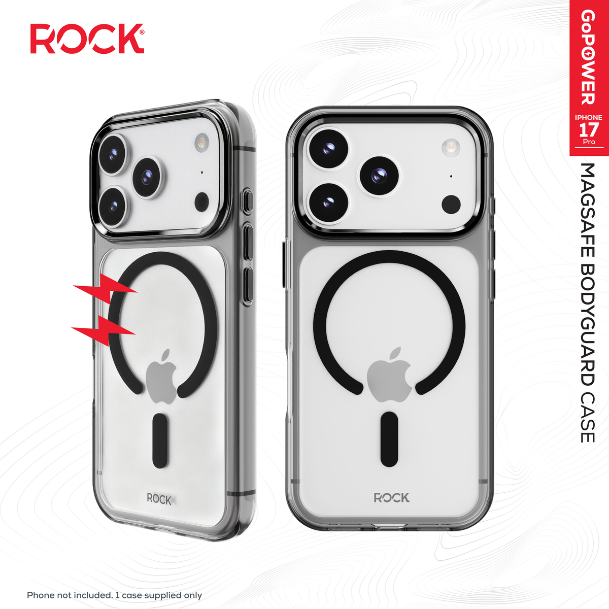 Rock Go Power MagSafe BodyGuard Case for iPhone 17 Pro