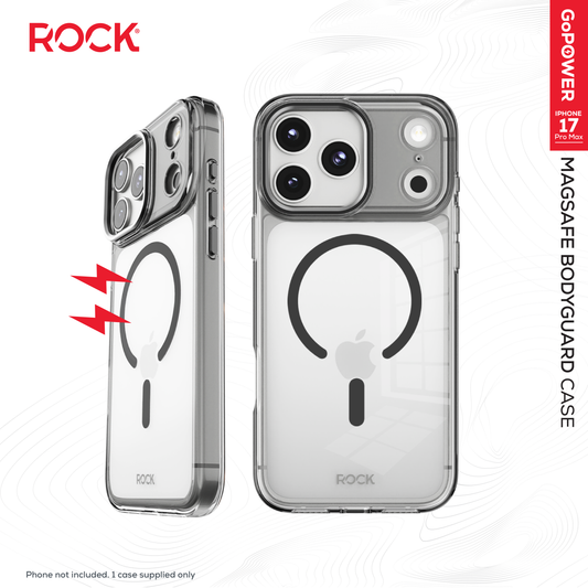 Rock Go Power MagSafe BodyGuard Case for iPhone 17 Pro Max