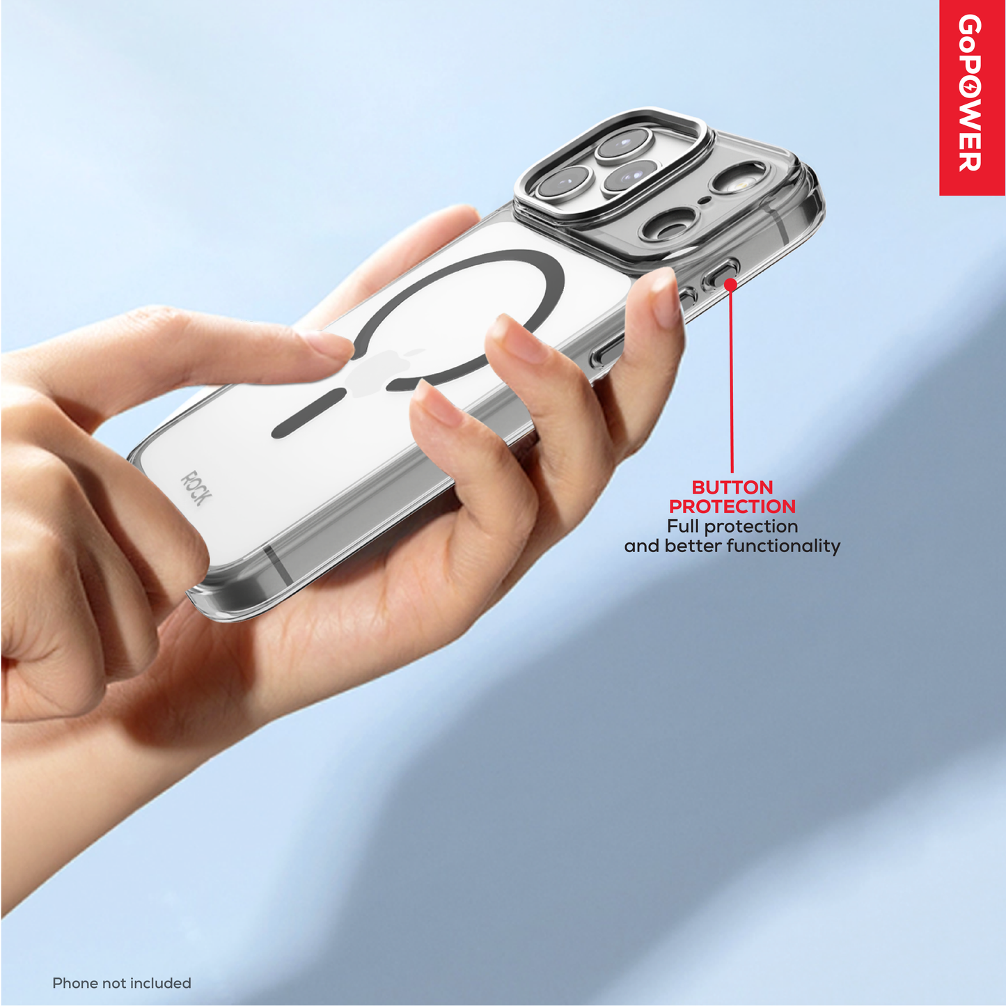 Rock Go Power MagSafe BodyGuard Case for iPhone 17 Pro Max