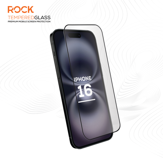 Rock Tempered Glass Screen Protection For iPhone 16
