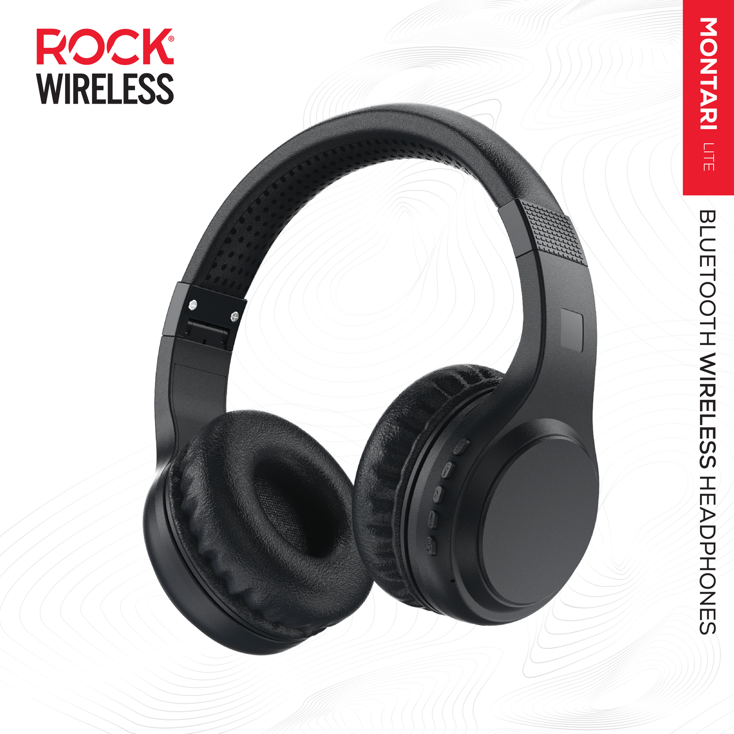 Rock Montari Lite Wireless Bluetooth with 14 hour Playback - Black