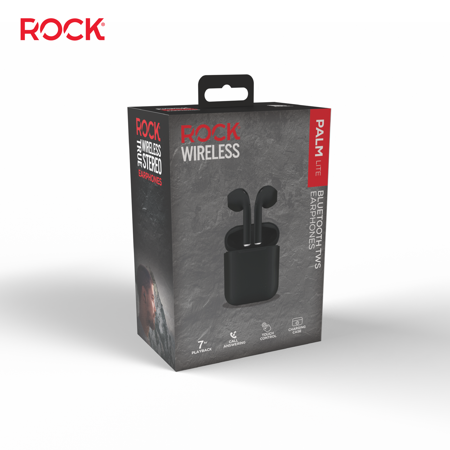Rock Montari Lite Wireless Bluetooth with 14 hour Playback - Black