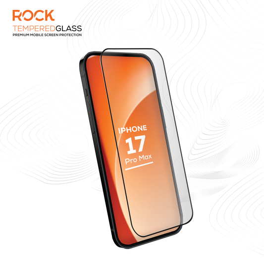 Rock Tempered Glass Screen Protection For iPhone 17 Pro Max