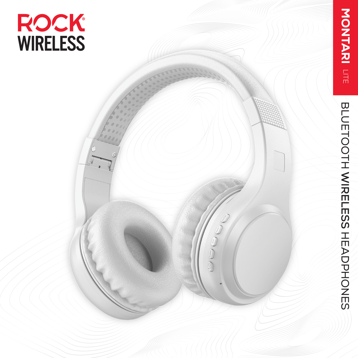 Rock Montari Lite Bluetooth On-Ear Headphones with 14 hour Playback - Navy